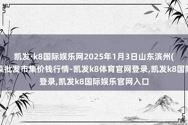 凯发·k8国际娱乐网2025年1月3日山东滨州(六街）鲁北蔬菜批发市集价钱行情-凯发k8体育官网登录,凯发k8国际娱乐官网入口
