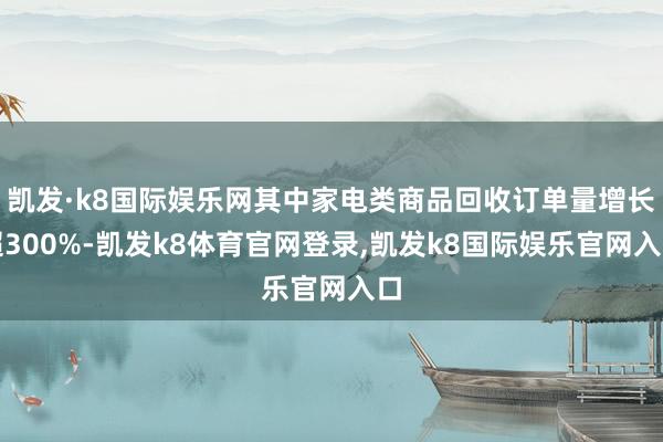 凯发·k8国际娱乐网其中家电类商品回收订单量增长超300%-凯发k8体育官网登录,凯发k8国际娱乐官网入口